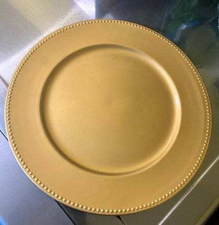 Gold Beaded Charger Plate